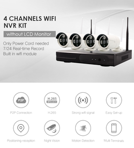 Sistema de Seguridad inalámbrico CCTV, de 4 canales cámara IP, WIFI, KIT NVR, 1080P, conjunto completo para exteriores, detección de movimiento IR, móvil, PC, remoto - Product Image 3