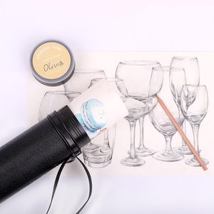 TRANSON Poster belgeleri depolama tüpü 24 "-40" sanat eserleri, Blueprints, taslak ve Scrolls renk siyah için uzatılabilir - Product Image 6
