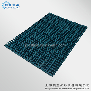 POM PP Plastic Bottles Glass Transportation PL1000 Flat Top Conveyor Modular Belt with <strong>Positrack</strong> for Package Machine - Product Image 6