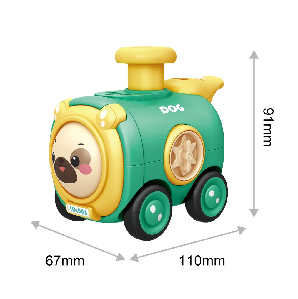 Hot Selling Kids Educational Cartoon Car Toy Toddler Inertial Face Changing Whistle Press And Go Train Baby Car Toy