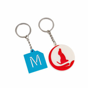 定制标志名称3D登山扣钥匙扣耐用金属塑料锌合金 & 软聚氯乙烯橡胶紫外印刷名称钥匙扣 - Product Image 5