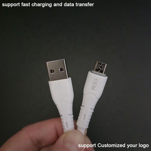 Tendências Inovadoras Menor Super Macio Silicone Universal V8 Android USB a para Micro USB Cabos