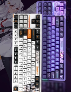 Nuevo Teclado mecánico para juegos VGN V87 inalámbrico con cable RGB personalizado Múltiples opciones de color Baja latencia y silencio para PC y computadora portátil - Product Image 1