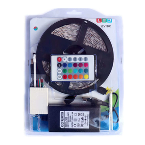 SX fabrika doğrudan satış Led şerit ışık 44Key IR uzaktan kumanda 5M SMD5050 tek Pcb IP65 su geçirmez plastik Led şerit RGB seti - Product Image 5