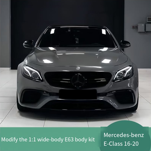 Adatto per modelli 16-20 Mercedes-Benz classe E E200 E260 per la modifica del Kit Wide-body E63 con griglia per paraurti - Product Image 6
