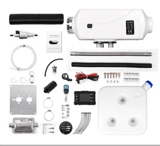 8KW 5KW รถทำความร้อนด้วยอากาศดีเซลสำหรับจอดรถ12V 24V เคสอลูมิเนียมสำหรับรถบรรทุกรถตู้รถบัส RVs เรือรถบัสยานพาหนะรถยนต์ทำความร้อนระยะไกล RC ความร้อนสูง