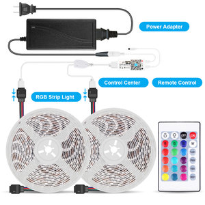 Hot Sales Cheap Price 1 <strong>LED</strong> 1 Chip 12VDC 3528SMD <strong>RGB</strong> Full Kit 20m 4rolls WIFI App Control with Adaptor with US Europe Plug - Product Image 4