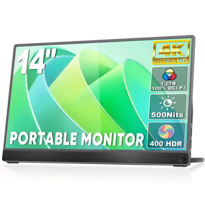 SIBOLAN 14 Inch 4K UHD HDR IPS USB-C Gaming <strong>Monitor</strong> Portable External <strong>Computer</strong> <strong>Display</strong> <strong>LCD</strong> for PC Mac Phone 2nd Screen 2nd - Product Image 1