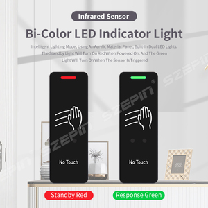 12Vタッチレスセンサー出口ボタンドアリリーススイッチ非接触赤外線タッチなし出口ボタン - Product Image 3
