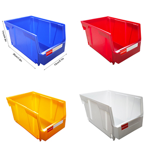 LEADLOONG V2 9 adet 8x5x 4in/20*13*11cm kompost plastik çekmeceli saklama dolabı Bin kutuları depo aracı organizasyonu için istiflenebilir - Product Image 3