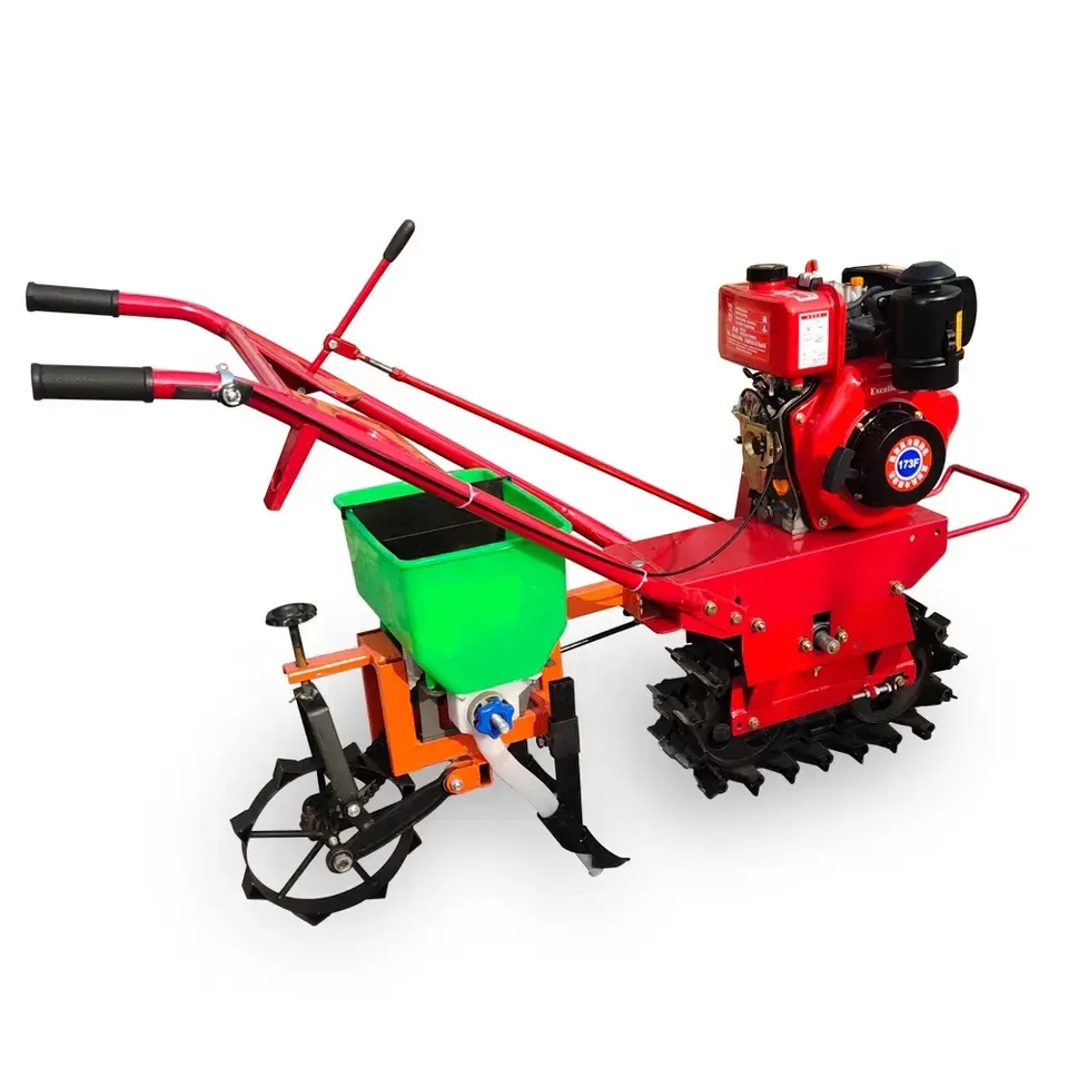 8hp mini cultivador de potencia mini cultivador agrícola con arado pequeño equipo agrícola tractor de mano precio bajo