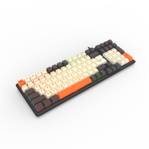 Inalámbrico retroiluminado RGB para juegos de tres modos personalizado para teclado mecánico Bluetooth Outemu Axis 100 teclas para e-sports