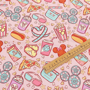 Impresión digital al por mayor LOW MOQ lindos patrones de dibujos animados tela de lona recubierta tela de lona de impresión personalizada para bolsa - Product Image 1