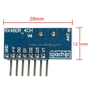 433Mhz telecomando Wireless 4CH RF relè 1527 modulo di apprendimento per ricevitore luminoso Kit per la codifica - Product Image 3