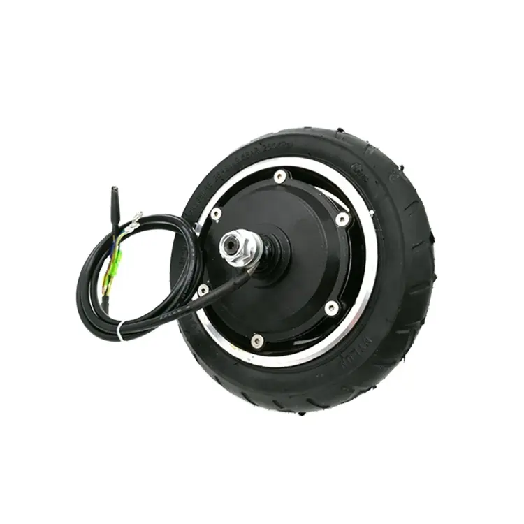 Motor de cubo de engranaje BLDC de 8 ", rueda de 8 pulgadas con neumático inflable, freno de tambor para patinete eléctrico plegable, Scooter doméstico, DIY, 24V36V48v