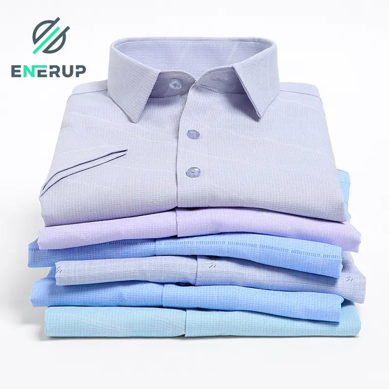 Enerup-Camisa de algodón de manga larga para hombre, ropa a cuadros, elástica, a cuadros, sencilla, oversize, Baju Bekas, venta al por mayor