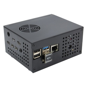 Per Raspberry Pi 4, custodia in metallo X825-C8 con interruttore di controllo dell'alimentazione e ventola di raffreddamento muta - Product Image 2