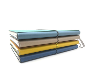 Großhandel hochwertige Pu Lederbezug benutzer definierte A5 Journal Tagebuch mit Tasche und String Notebook - Product Image 4
