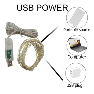 Питаемые через USB порт контроль пикселей RGB сикро СИД свет Многофункциональный медный провод, осветительная гирлянда, с пультом дистанционного управления - Product Image 5