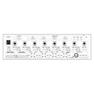 Sistema de sonido profesional Thinuna, controlador de matriz de audio digital de 8 en 8 salidas, sistema de PA con pantalla LED, canal seleccionado - Product Image 6