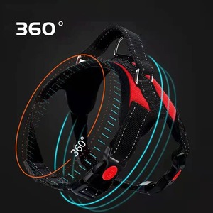 可调式反光宠物狗背带无拉力行走训练小中大型大狗胸带产品 - Product Image 2