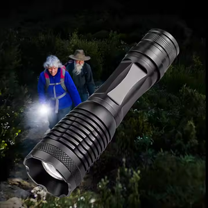 ไฟฉาย LED กันน้ำแบตเตอรี่ T6ชาร์จได้18650 taschenlampe ไฟฉาย lighttra Power Flashlight zoomable Bright - Product Image 3