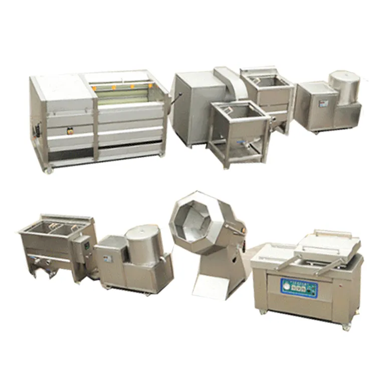 Small Scale Semi-automatic 300kg/h Potato Chips Production Line Price