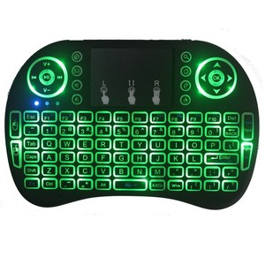 Fábrica más barata i8 PRO 7 Color retroiluminada mini teclado inalámbrico 2,4G Control remoto USB de la caja de TV/PC/juego, etc. Con Touch Pad - Product Image 2