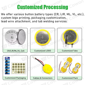 LIR2032 3.7V 40mAh lir đồng xu nút di động Pin Lithium Ion OEM OEM lir1220 lir2016 lir2025 lir2430 <span class=keywords><strong>3.6V</strong></span> li ion có thể sạc lại - Product Image 2
