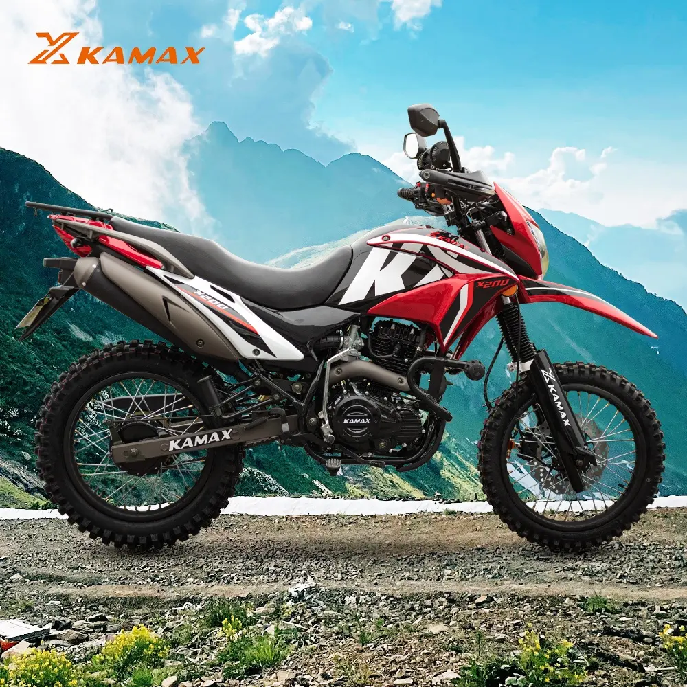KAMAX אנדורו צלב על-כביש אופנוע 200cc Moto צלב אופני עפר אופנוע 200cc Motocicleta Gasolina