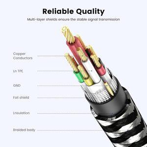 USBC-USBBMIDIケーブルタイプC-USBMIDIケーブルナイロン編組2.0プリンタースキャナーコード - Product Image 6