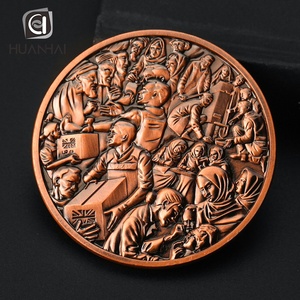ที่กำหนดเองโบราณบรอนซ์3D โลโก้การจัดอันดับที่แตกต่างกันเหรียญที่ระลึก - Product Image 5