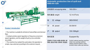 Voll automatische brandneue thermisch gebundene Watte Polyester Watte Tröster Herstellung Produktions linie - Product Image 6