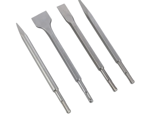4Pcs/<strong>Set</strong> SDS Plus Shank Electric Hammer Drill <strong>Bit</strong> Point/Groove/Flat <strong>Chisel</strong> Masonry Tools <strong>Set</strong> for Woodworking Concrete Wall Rock