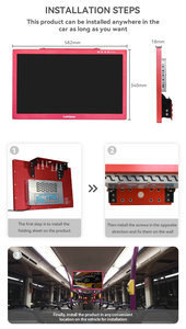 Tour <strong>Bus</strong> <strong>LCD</strong> LED Advertising Monitor Video Signage Display <strong>with</strong> Mounting Bracket Shockproof for coach Taxi - Product Image 3