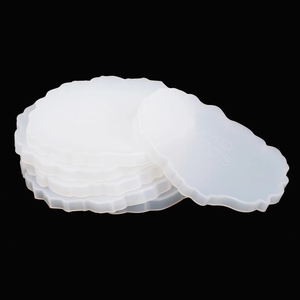 Silikon kristal epoksi reçine kalıp düzensiz dalga Coaster Mat döküm kalıp el yapımı DIY el sanatları dekorasyon yapma araçları - Product Image 5