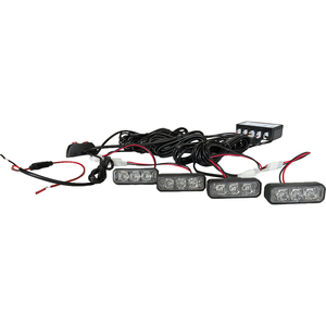 Yüksek parlaklık LED evrensel Fit araba ızgara ışık kiti çoklu araçlar için kolay kurulum su geçirmez tasarım yeni 1-to-4 - Product Image 3