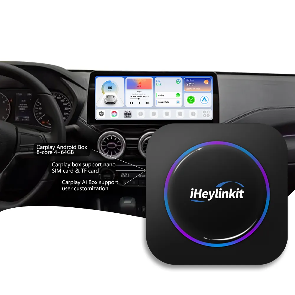 Carplay Box แอนดรอยด์10 Octa-Core 4 + 64GB,เร็วกว่ามากสำหรับ Honda Kia Optima อุปกรณ์อัพเดตรถยนต์สำหรับรถยนต์ทุกรุ่น