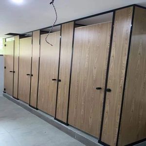 Compact Board Toilet Cubicles <strong>WC</strong> <strong>Partitions</strong> System Commercial Restroom Stall <strong>Partition</strong> - Product Image 1