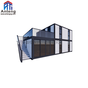 LCL ev genişletilebilir konteyner ev 20ft 40ft konut ticari ev için prefabrik modüler çelik yapı - Product Image 1
