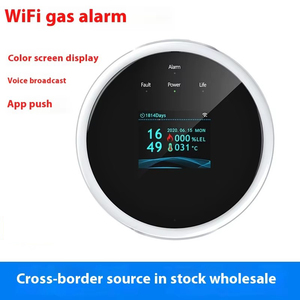 厂家直销高品质图雅WiFi气体报警传感器ABS材料智能家居安全系统12V 433MHz GSM网络 - Product Image 2
