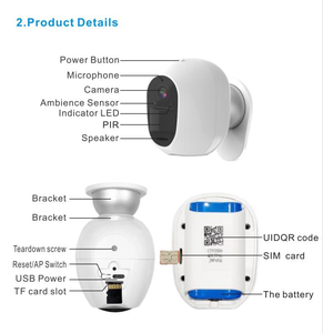 QZT IP66 Waterproof 1080P <strong>COMS</strong> Surveillance Video Recorder Low Power Consumption Wifi Ip <strong>Camera</strong> - Product Image 6