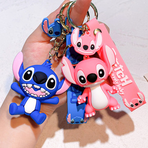 3D Kawaii Dễ Thương Anime Cao Su Keychain Phim Hoạt Hình Móc Chìa Khóa Mặt Dây Chuyền Lilo Và Khâu Keychain Cho Ba Lô Mặt Dây Chuyền Túi Xe Móc Chìa Khóa - Product Image 4