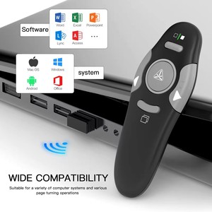 USB Dongle Presenter Remote Factory Drahtloser Laserpointer für PowerPoint-Präsentationen Clicker für einfaches Klicken und Navigieren