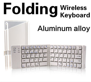 Portable Thin Lightweight Mini Wireless for Bluetooth <strong>Keyboard</strong> Two-Fold Design with Scissor Operation Compatible Multiple System - Product Image 3