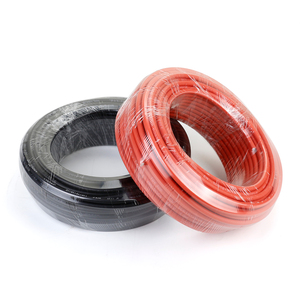 PowMr 1/<strong>3</strong>/6/9/<strong>10</strong> Meters/Roll 6mm2 Red and Black Solar Panel Connection Cable PV System <strong>Wire</strong> Solar Cable No Connector - Product Image 1