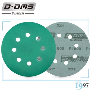 D DMS DIMEISIQ227カスタマイズされたメーカー販売アプリケーション小さなダストグリーンエメリー6インチ17穴サンディングディスクを削除 - Product Image 2
