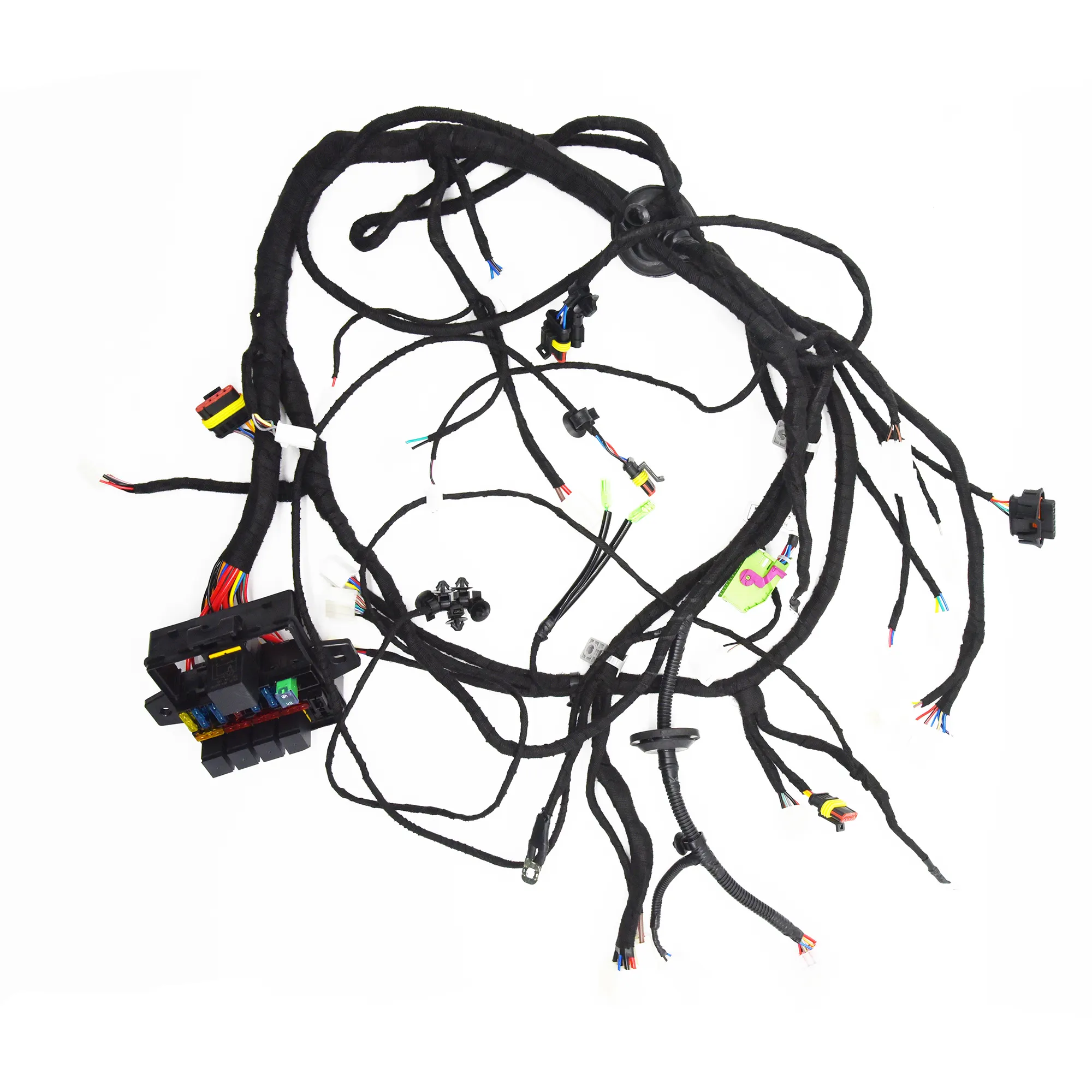Harnes kabel untuk kontrol roda kemudi harnes kabel dengan komponen elektronik mobil 20 pin harnes kabel