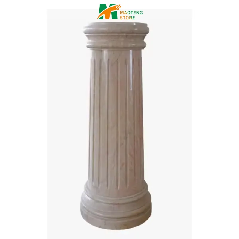Kolom Romawi untuk rumah, pilar bangunan dekoratif dalam ruangan batu marmer alami