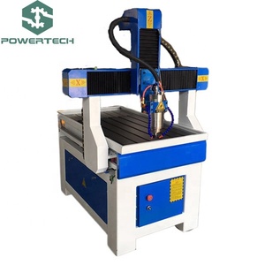 中国台式迷你四轴数控木工刳刨机6090 3d雕刻机木质金属石材 - Product Image 3